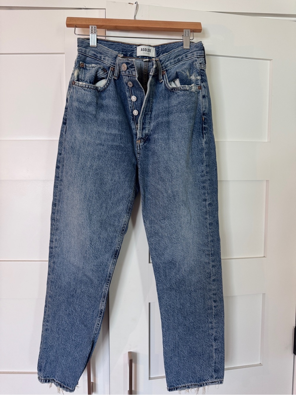 Agolde Vintage Blue High-Rise Denim Jeans